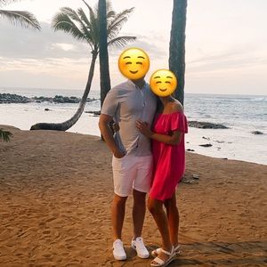 Off-the-shoulder dress